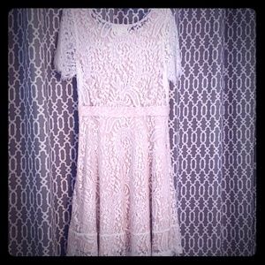 Cream lace dress